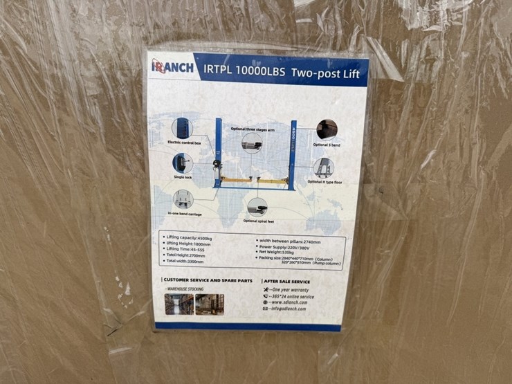 iranch-irtpl-10,000lbs-2-post-car-lift-image-2