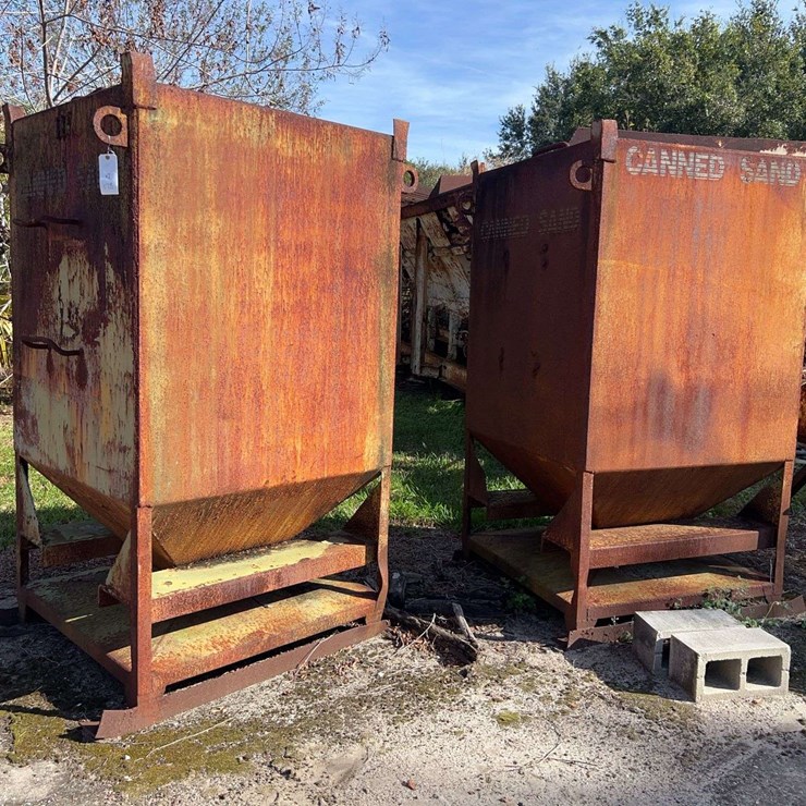 (2) Gravity Dump Bins