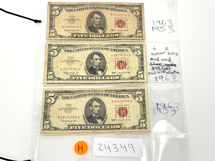 #24349-•-red-seal-five-dollar-bills-image-1