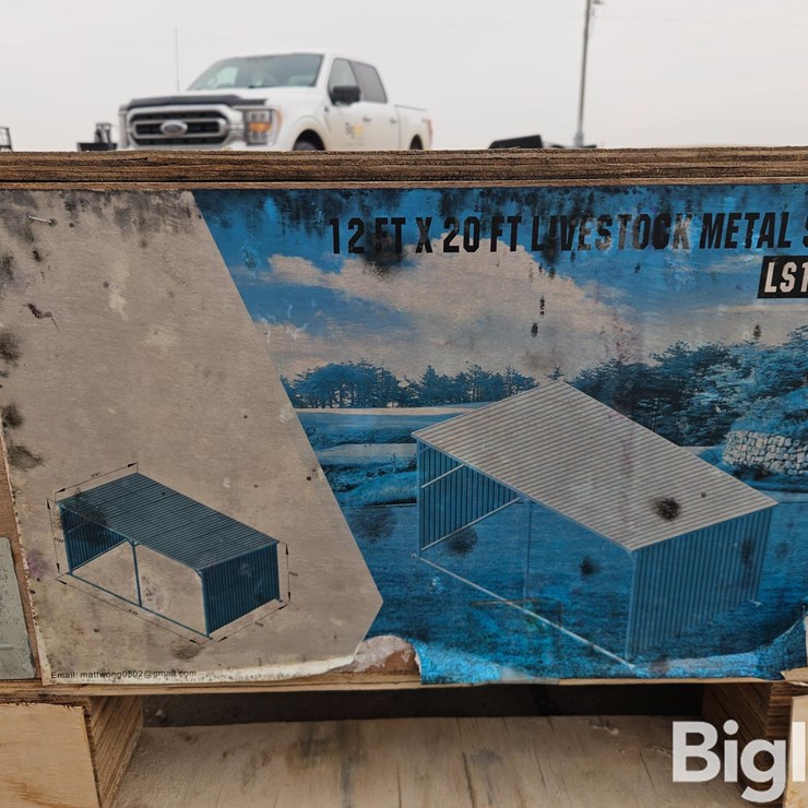 LS1220 20'X12' Metal Livestock Shed