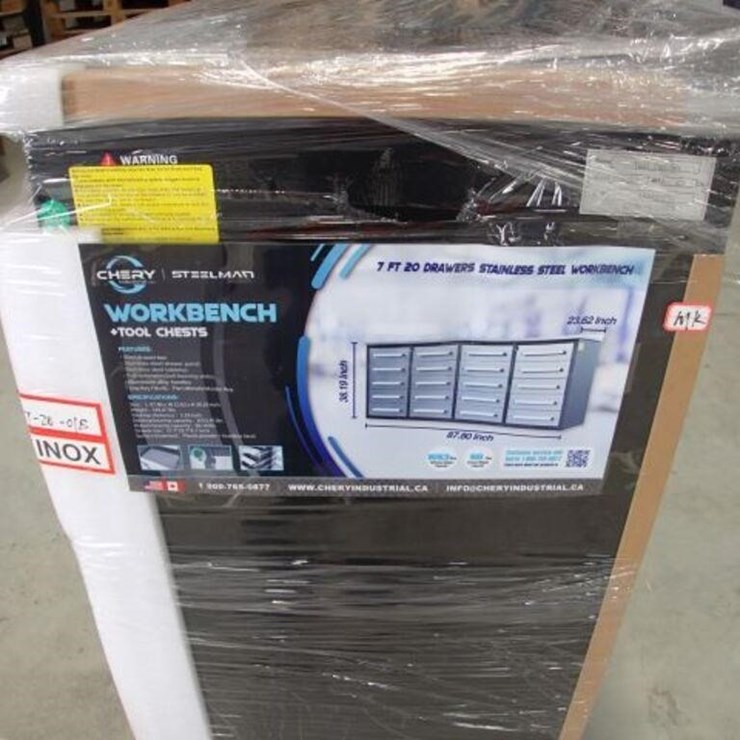 UNUSED Steelman 7 Ft Stainless Steel Garage