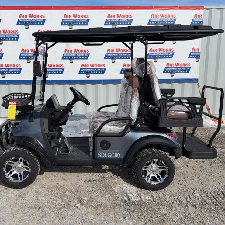 New Unused SDLANCH Golf Cart Model SDLGC80, 60 Volt, Full LED Lighting System, Reverse Camera,