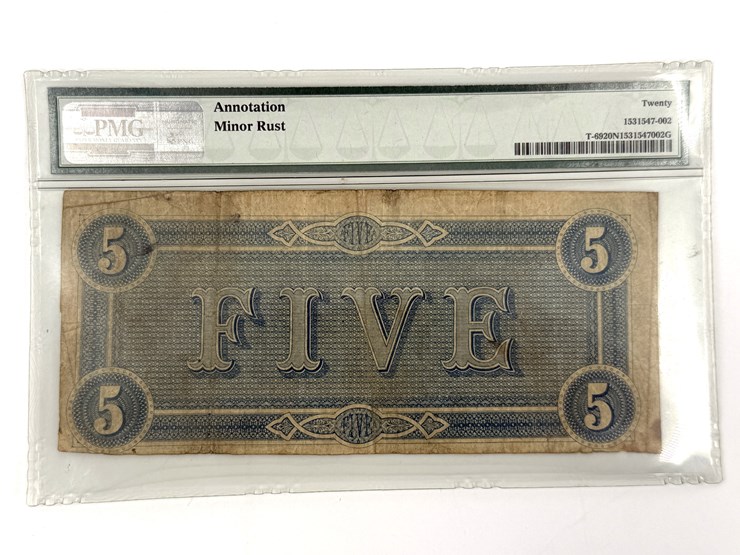 #1065-•-five-dollar-confederate-states-of-america-note-image-2