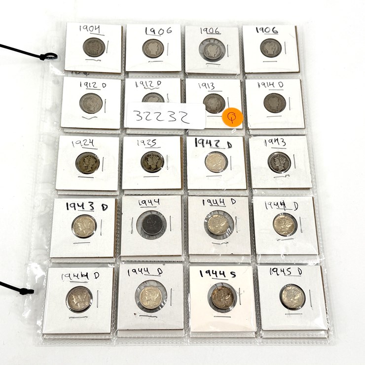 #32232 • VARIOUS MERCURY DIMES