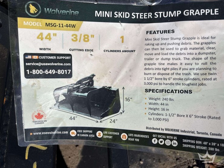 2025-wolverine-msg-11-44w-44in-stump-grapple-mini-skid-steer-attachment-image-7