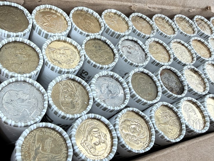 #24343-•-box-of-various-rolled-coins-image-2