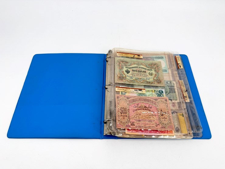 #32243-•-vintage-paper-currency-in-blue-binder-image-1