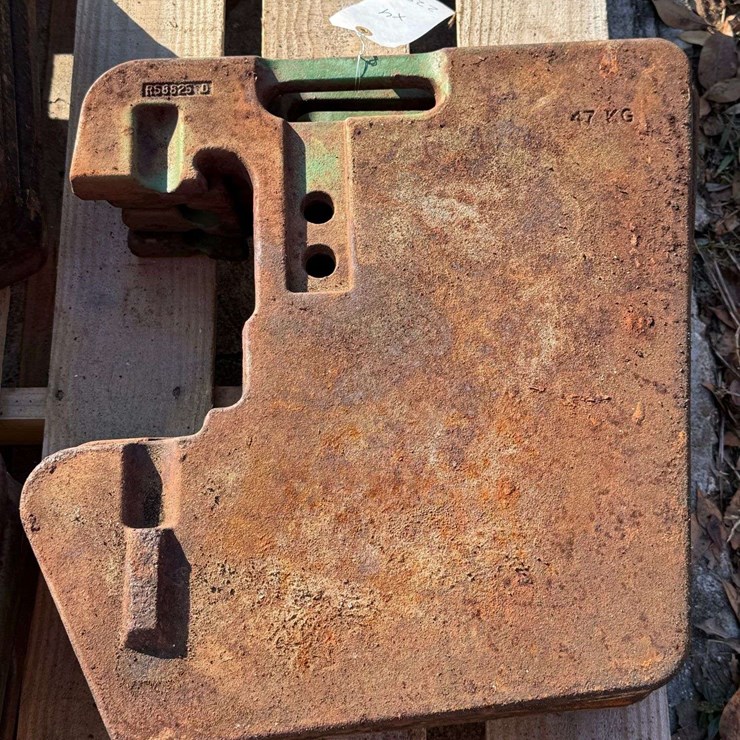 (4) John Deere Suitcase Weights