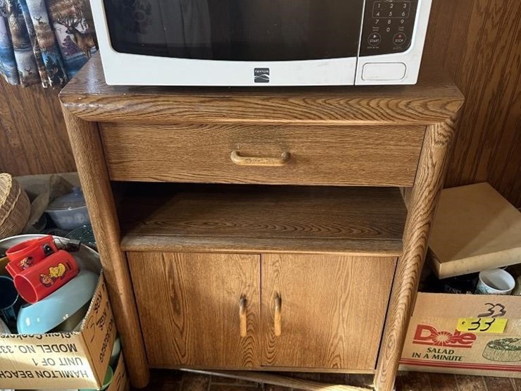 kenmore-microwave-&-stand-image-1