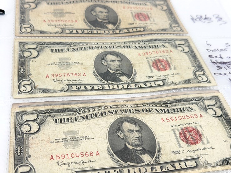 #24349-•-red-seal-five-dollar-bills-image-5