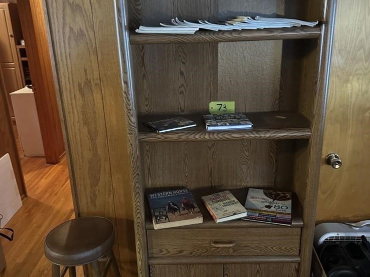 wooden-bookshelf-&-books-image-1