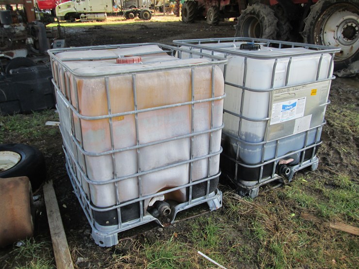 #27314-•-lot-of-(2)-205gal-plastic-totes-image-2