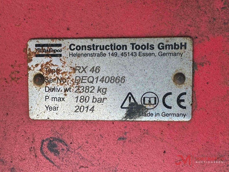 2014-atlas-copco-rx-46-hydraulic-hammer-/-breaker-excavator-attachment-image-8