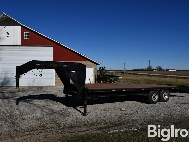 2006-may-trailer-25'-t/a-gooseneck-flatbed-trailer-image-1
