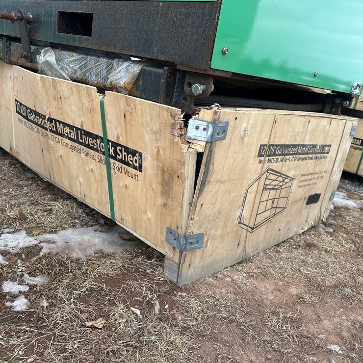 12'x20' Galvanized Metal Livestock Shed