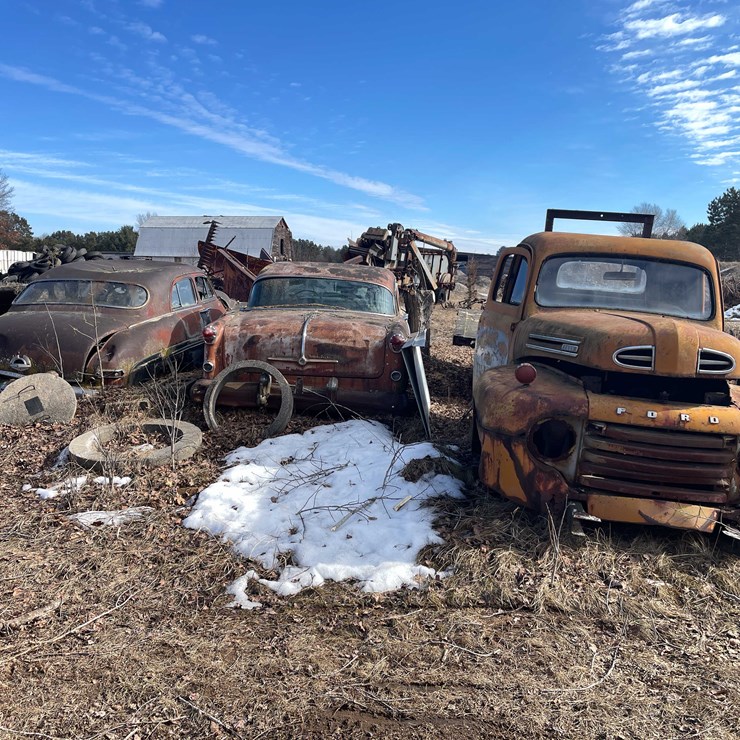 #13026 • (1) Vintage Truck And (2) Vintage Cars (No Title)