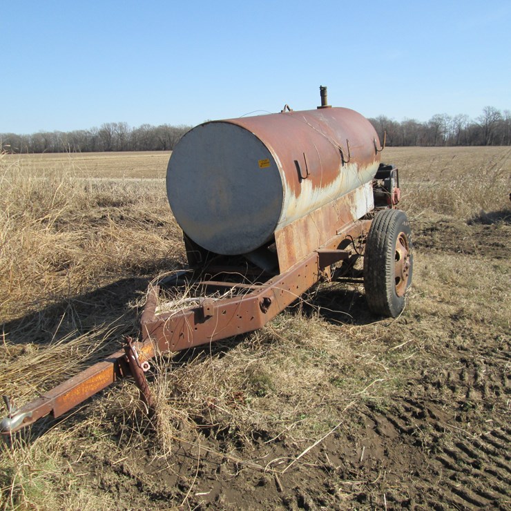 #27287 • Homemade S/A Steel 98"x37" Tank Trailer