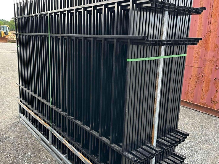 (40)-10’-metal-site-fence-w/-20'-swing-gate-(looks-like-wrought-iron)-image-6