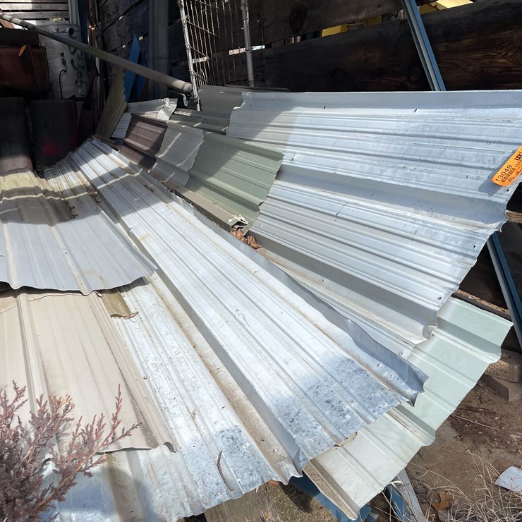#13049 • Pile Of Used Sheet Metal