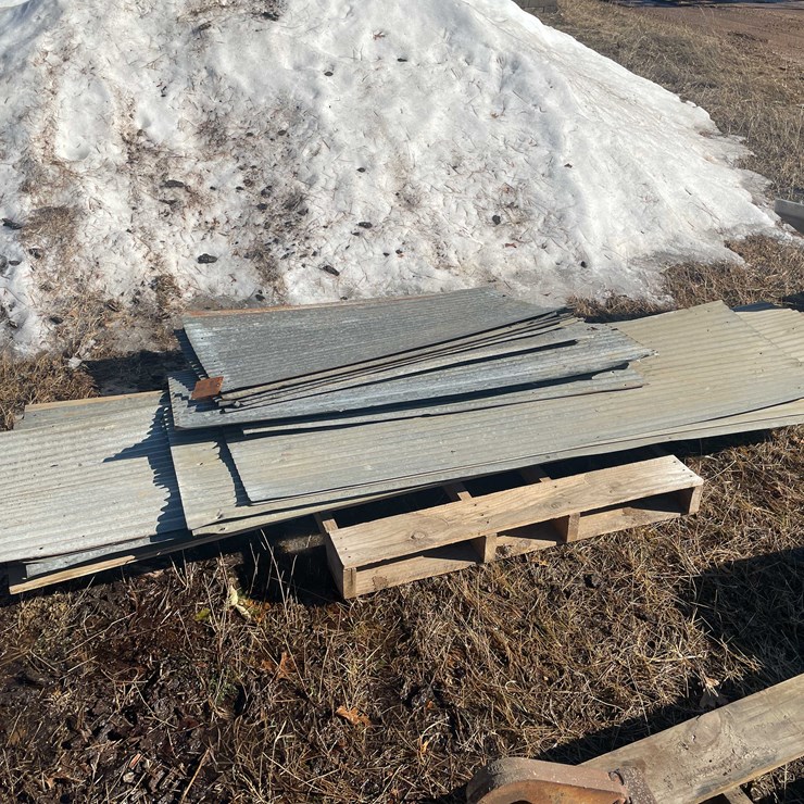 #13100 • Used Corrugated Sheet Metal