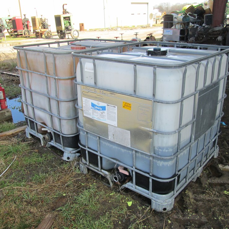 #27314 • Lot of (2) 205gal Plastic Totes