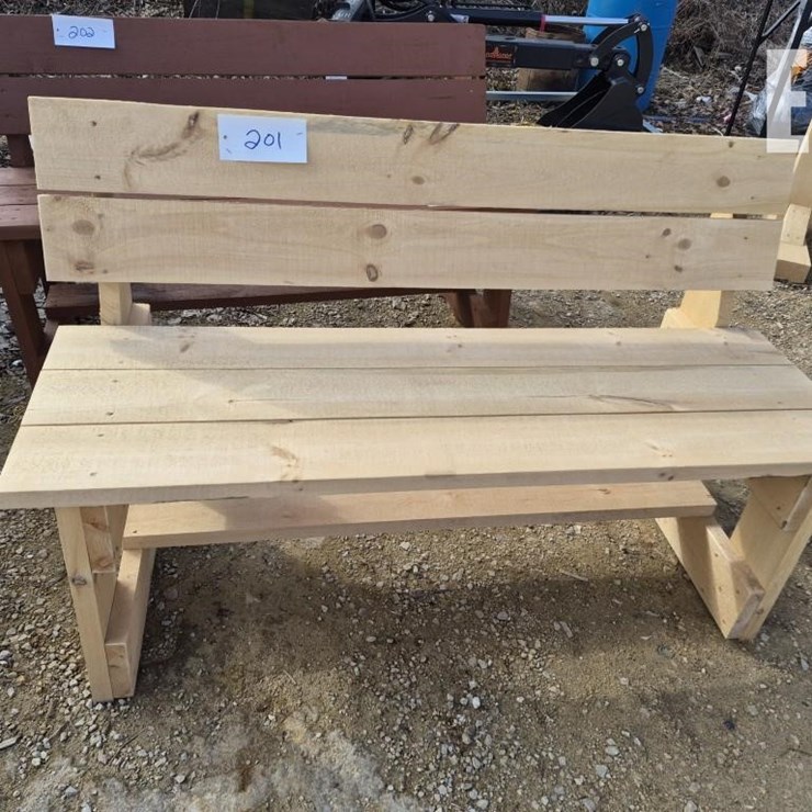 HOMEMADE WOODEN BENCH