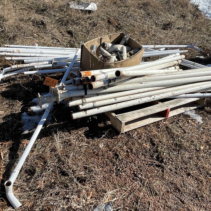 #13086 • Pallet of Metal Poles