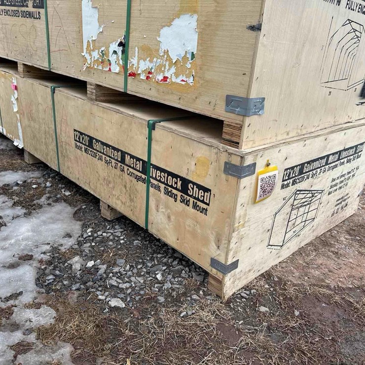 12'x20' Galvanized Metal Livestock Shed