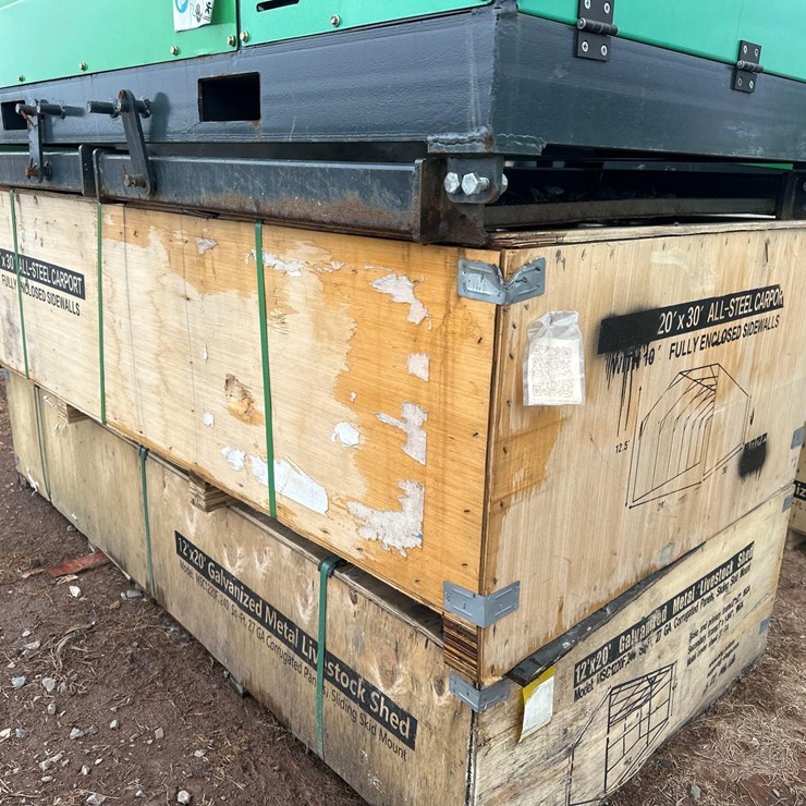 20'x30' All-Steel Carport W/ Enclosed Sidewalls