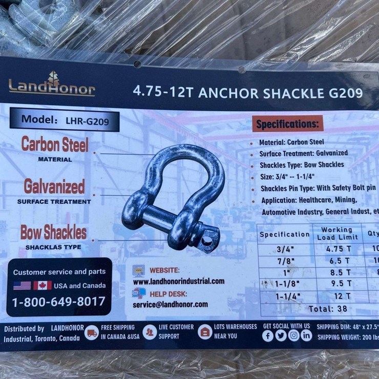 LandHonor LHR-G209 Anchor Shackle Set