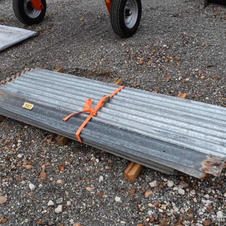 ASSORTED CORRUGATED TIN PANELS