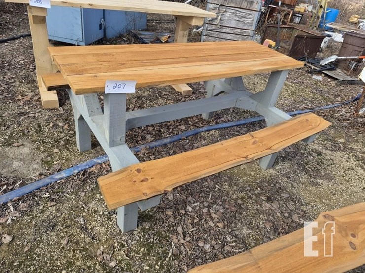 homemade-wooden-picnic-table-image-1