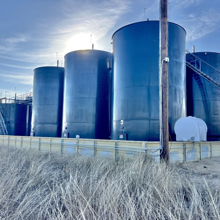 CROCKETT CO. SWD FACILITY, PERMITTED FOR 30,000 BBLS. PER DAY
