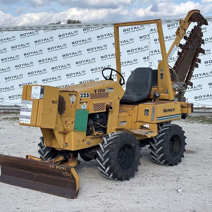 1996 Vermeer V-3550 Ride-On Trencher