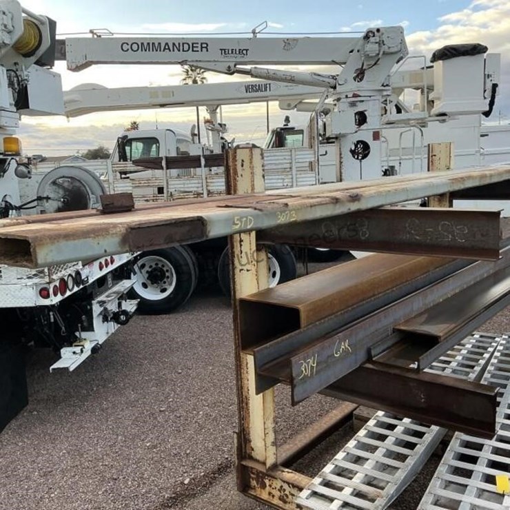 (3) STICKS OF 3IN X 8IN RECTANGULAR TUBING