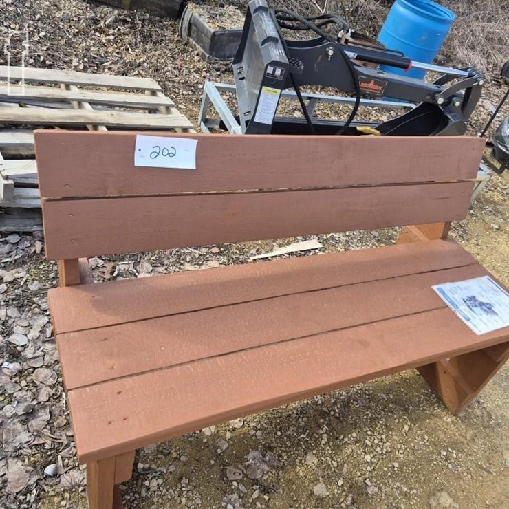 HOMEMADE WOODEN BENCH
