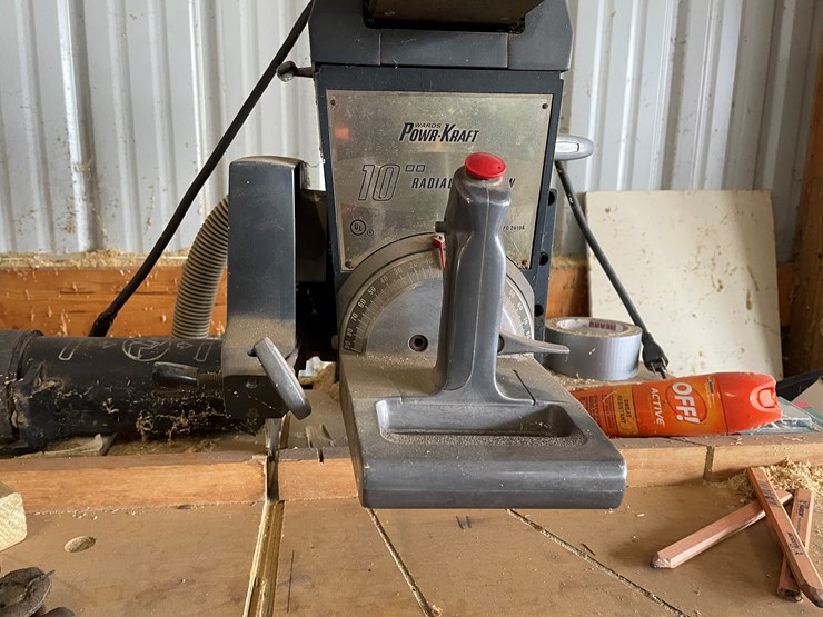 #7593-•-10"-wards-powr-kraft-radial-arm-saw-image-7