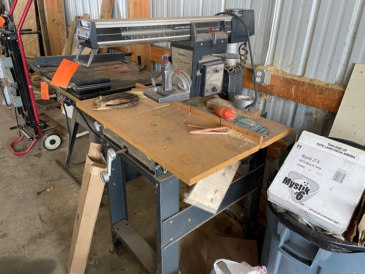 #7593-•-10"-wards-powr-kraft-radial-arm-saw-image-3