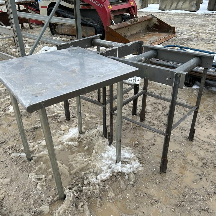 Lot of Roller Stands and Table