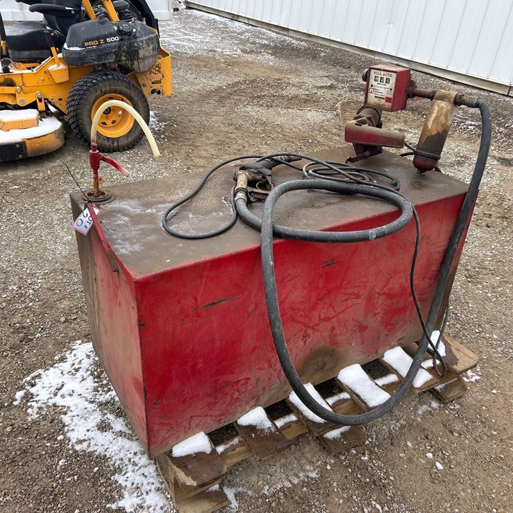 100 Gallon Square Fuel Tank w/ Pump
