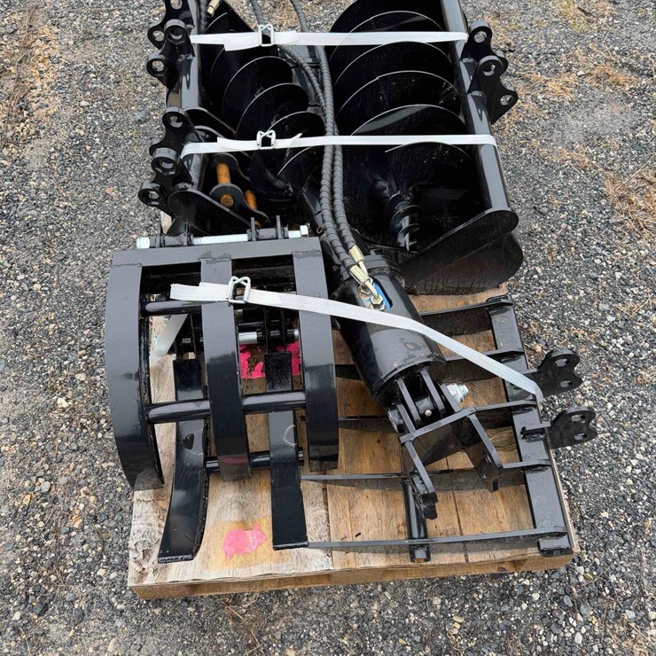 Pallet of Mini Excavator Attachments