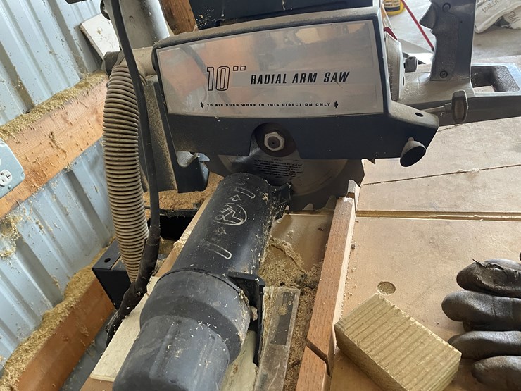 #7593-•-10"-wards-powr-kraft-radial-arm-saw-image-6