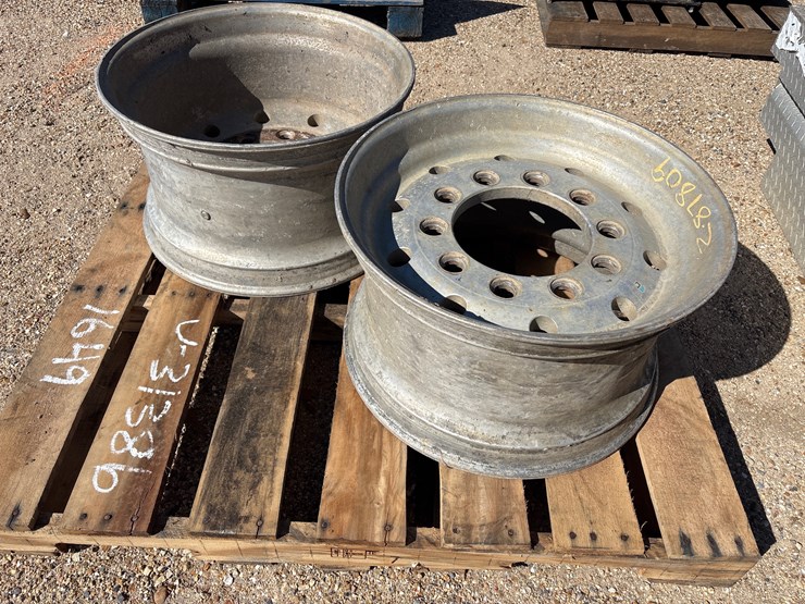 #1649-•-set-of-2-semi-truck-rims-image-5