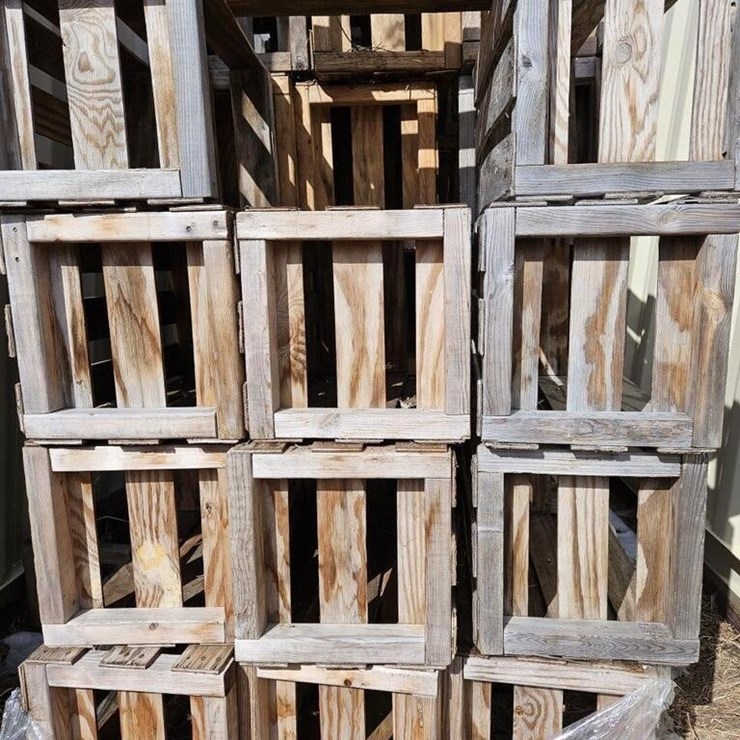 (10) Wooden Crates - OFFSITE