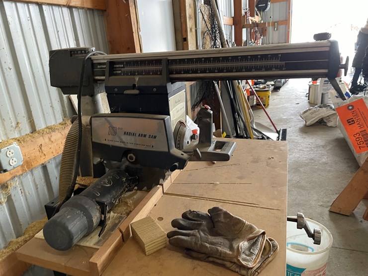 #7593-•-10"-wards-powr-kraft-radial-arm-saw-image-5
