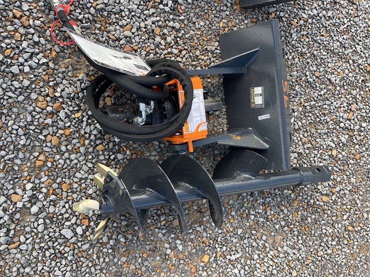 unused-mini-skid-steer-auger-&-bit-attachment-image-1