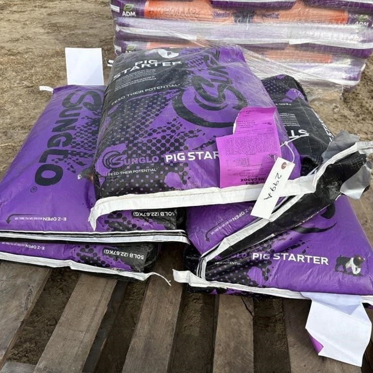 (5) 50lb Bags Sunglo Pig Starter