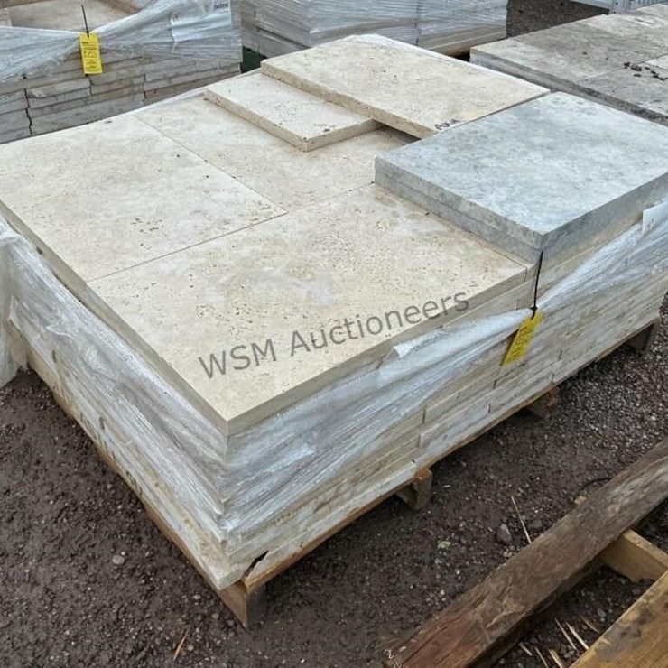 PALLET OF TRAVERTINE PAVERS
