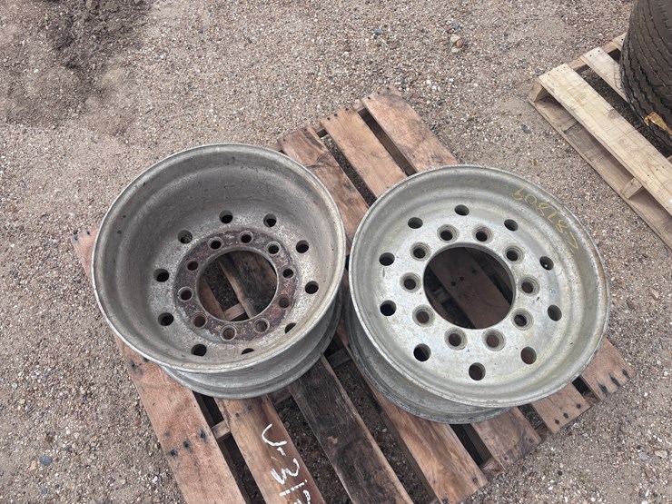 #1649-•-set-of-2-semi-truck-rims-image-4