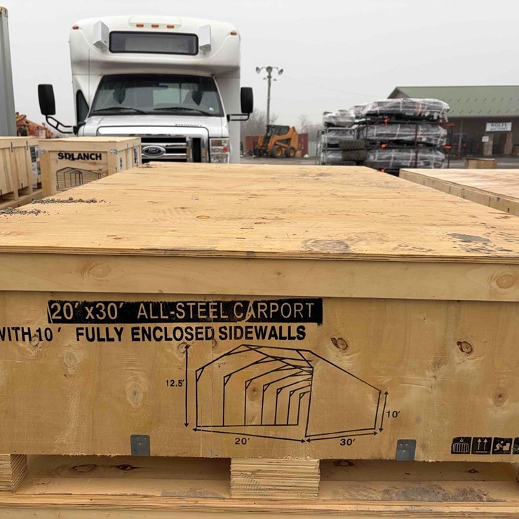 20'x30' Enclosed Carport